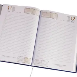 2026 Embossed Square A4 Diary Open